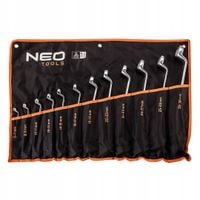 NEO ZESTAW KLUCZE OCZKOWE ODGIĘTE 6-32MM 12szt PŁACHTA 09-952 GIĘTE WYGIĘTE