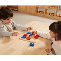 DLA NAJMŁODSZYCH  DREWNIANA GRA KLASYCZNA KÓŁKO I KRZYŻYK