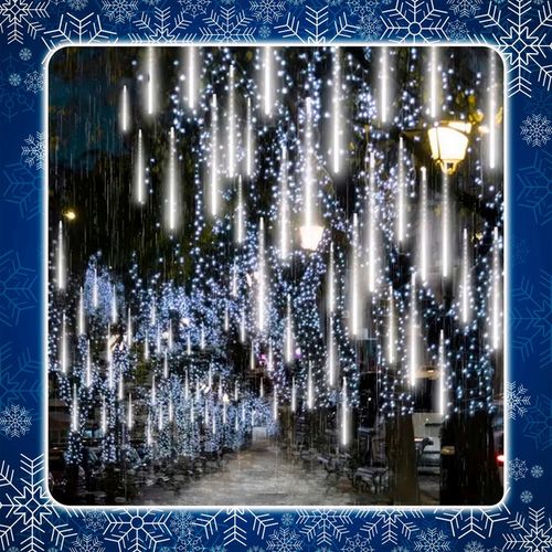 METEORY 10 SPOLI 50 CM 360 LED LAMPKI PADAJĄCY ŚNIEG SOPLE GIRLANDA 8 m na Arena.pl