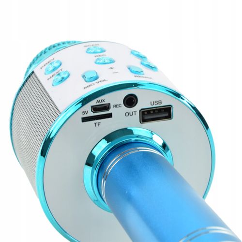 MIKROFON BEZPRZEWODOWY KARAOKE BLUETOOTH USB AUX na Arena.pl