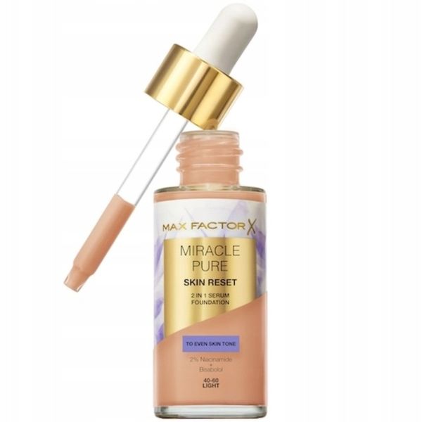 Max Factor Miracle Pure Serum Podkład Do Twarzy Matujący 40-60 Light 30ml zdjęcie 1