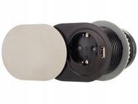 Gniazdo gniazdko przedłużacz Elektrima Slider 60mm 230V USB 20W 1,9 metra