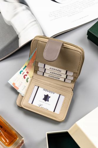 klasyczny, pojemny portfel damski ze skóry ekologicznej - 4u cavaldi na Arena.pl