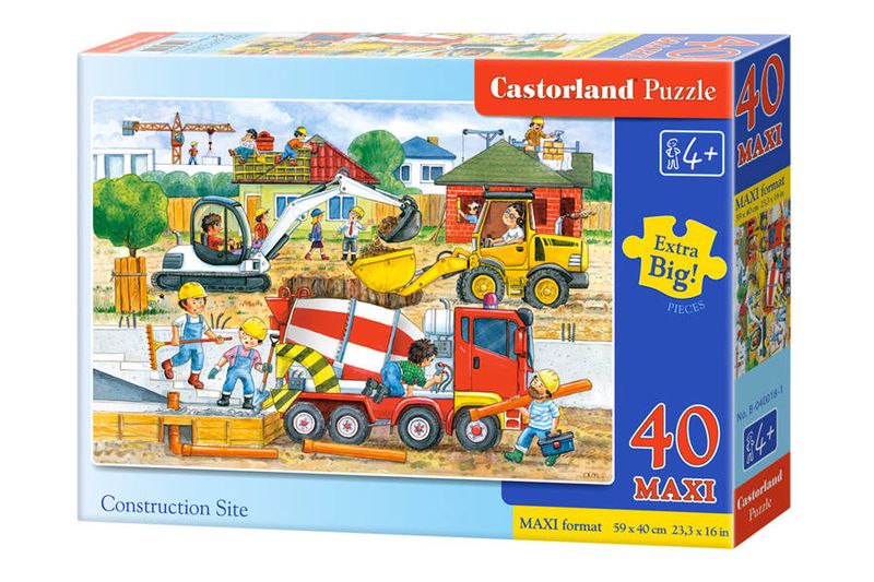 Puzzle 40 el. MAXI Construction Site zdjęcie 1