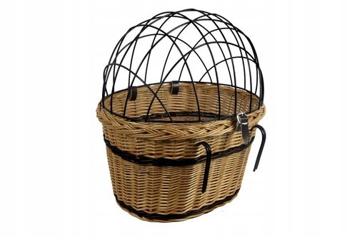 KOSZ na rower KOSZYK wiklinowy z kratką dla psa na Arena.pl