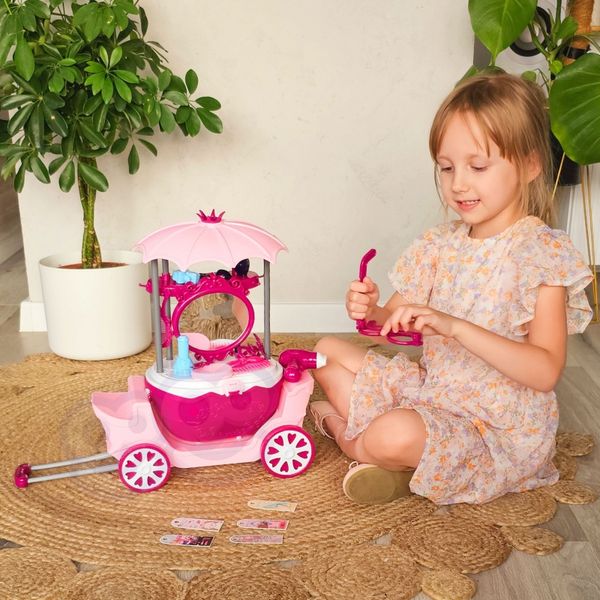 WOOPIE Salon Piękności Urody Toaletka na Kółkach Wózek Wlizka 31 akc. 4w1 zdjęcie 9