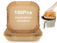 PAPIER DO PIECZENIA WKŁADKI DO FRYTKOWNICY XXL 23CM -100 SZT.