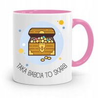 Kubek Różowy Dla Babci Taka Babcia To Skarb Z Nadrukiem Ze Zdjęciem