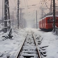 Plakat 40x40cm Podróż po Torach