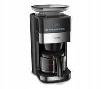 Ekspres przelewowy Krups z wbudowanym młynkiem KM832810 1,25 l czarny