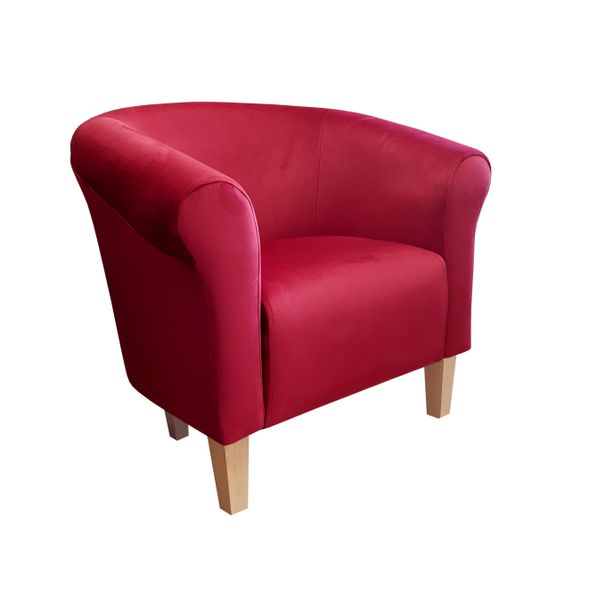 Fotel Milo nogi buk czerwony MG31 zdjęcie 1