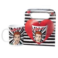 kubek ceramiczny w ozdobnym opakowaniu  "idealny facet"
