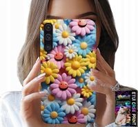 ETUI DO SAMSUNG GALAXY A70 - KOLOROWE KWIATKI, STOKROTKI FUTERAŁ CASE