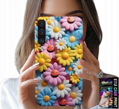 ETUI DO SAMSUNG GALAXY A70 - KOLOROWE KWIATKI, STOKROTKI FUTERAŁ CASE na Arena.pl