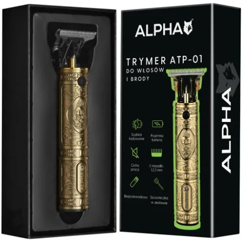 MASZYNKA TRYMER DO STRZYŻENIA GOLENIA WŁOSÓW BRODY ALPHA na Arena.pl