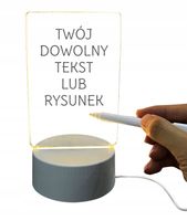 LAMPKA 3D LED OZDOBNA DO RYSOWANIA PISANIA WIADOMOŚCI PLEXI PREZENT