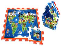 puzzle piankowe mata dzieci mapa świata  za3149