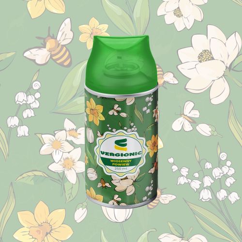 Odświeżacz powietrza spray do automatów aromatyczna 250ml wiosenny powiew na Arena.pl