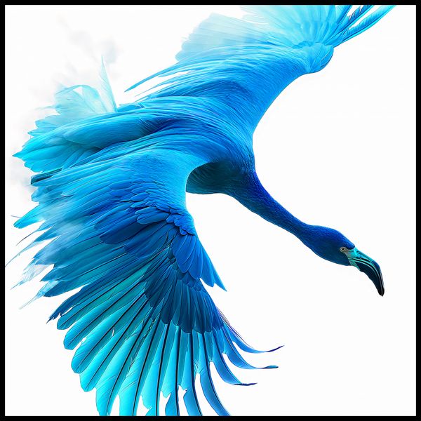 Plakat 80x80cm Błękitny Lot zdjęcie 2