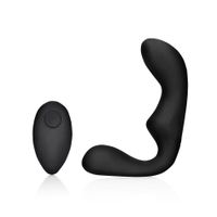 Pointed Vibrating Prostate Massager with Remote Control   Black