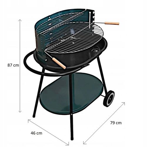 Activa Grill węglowy z uchwytem i kołami 62 x na Arena.pl