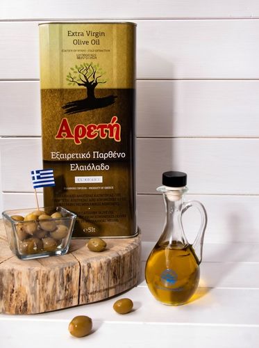 Oliwa z oliwek z Grecji Areti PLATINUM extra virgin Kalamata 5L +buteleczka na Arena.pl