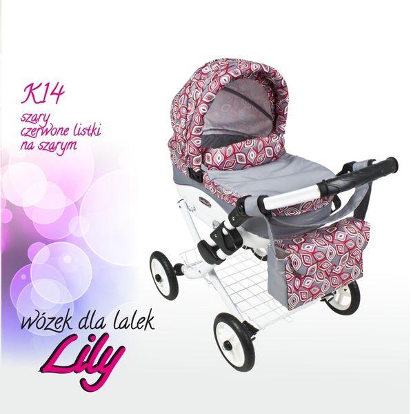 WÓZEK DLA LALEK LOLA K08 + TOREBKA DeLuXe zdjęcie 12