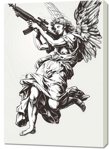 Obraz 70x100cm Anioł Wojny zdjęcie 1