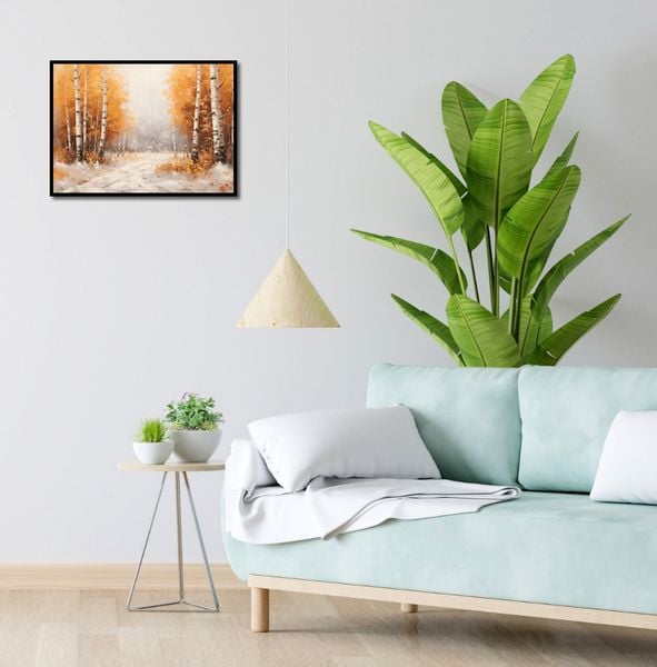 Plakat 55x40cm Jesienne Brzozy zdjęcie 4