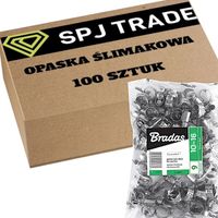 100x OPASKA SKRĘCANA ZACISKOWA CYBANTY zaciskowe METALOWA obejmy 10-16 mm