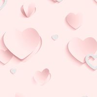 TAPETA RÓŻOWA SERCA BROKAT POŁYSK PAPIEROWA