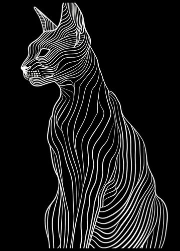 Plakat 64x90cm Minimalny Kontur na Arena.pl