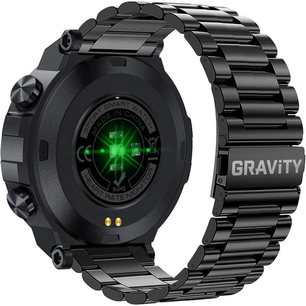Smartwatch GRAVITY GT8-2 CZARNY Męski BRANSOLETA TĘTNO KALORIE SEN ROZMOWY zdjęcie 6