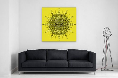 OBRAZ NA PŁÓTNIE CANVAS ABSTRAKCJA MANDALA 10 70X70 CM na Arena.pl