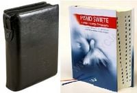 PISMO ŚWIĘTE ST I NT z Paginatorami +oprawa z suwakiem czarna Biblia zestaw