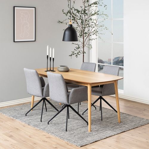 Krzesło Naya light grey tapicerowane na Arena.pl