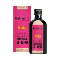EstroVita Kids Omega 3-6-9 dla dzieci 150 ml o smaku malinowym