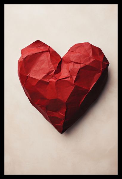 Plakat 30x45cm Kreślone Serce zdjęcie 2