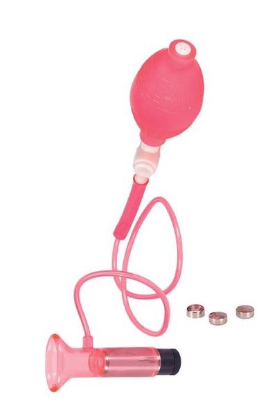 Pompka-Clitoral Vibrating Pump - Clear Hot Pink zdjęcie 4