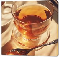 Obraz 100x100cm Złota Godzina Herbaty