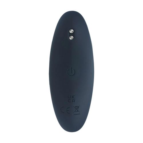 Vibrating Silicone Prostate Stimulator Anal Plug - M - Black na Arena.pl