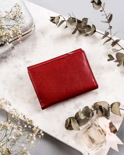 skórzany portfel z zewnętrzną portmonetką - rovicky na Arena.pl