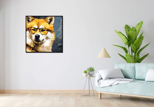 Plakat 80x80cm Intelektualny Psiak na Arena.pl