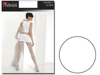 Rajstopy ślubne Arabica 20 den szew z tyłu Bianco 3