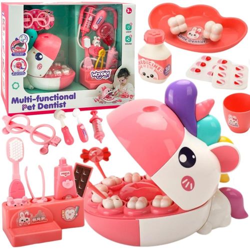 WOOPIE Zestaw Małego Dentysty Głowa Jednorożca Akcesoria na Arena.pl