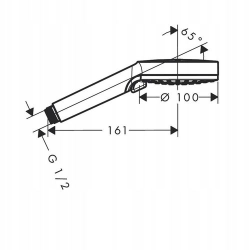 Hansgrohe Crometta słuchawka prysznicowa 2-funkcyjna Vario 100 26330400 na Arena.pl