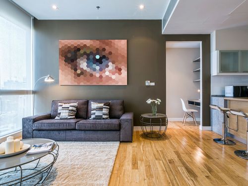 33201 Obraz na płótnie OKO HEKSAGONY na Arena.pl