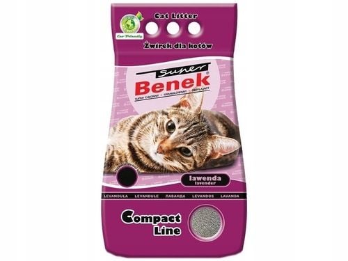 Super Benek Compact Lawenda 25L Active żwirek zdjęcie 1