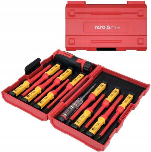 YATO KOMPLET ZESTAW WKRĘTAKÓW IZOLOWANYCH VDE 13 ELEMENTÓW ETUI YT-28295 na Arena.pl
