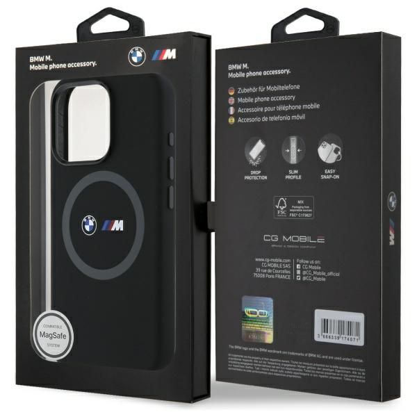 Etui BMW do iPhone 16 Pro Max 6.9"", Czarny MagSafe zdjęcie 8